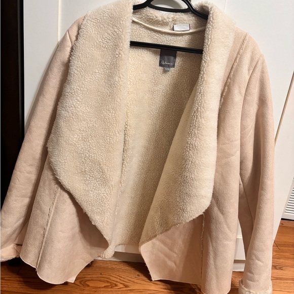 Reitmans Cream Teddy Jacket - Picture 2 of 3